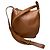 Borsa a secchiello in pelle marrone Gucci GG Marmont