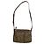Borsa a mano in pelle marrone Sufflette Signature di Coach