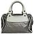 Céline Bolso de mano de cuero plateado Celine Plata