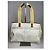 Borsa a mano in cotone bianco Coach Mercer satchel 24 - vista 4