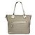 Borsa a mano in cotone bianco Sufflette Signature di Coach