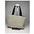 Bolso de mano de algodón negro Prada - vista 4