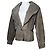 Abrigo trench de cuero marrón Fendi Castaño