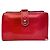 Carteira de couro vermelho Louis Vuitton Metis