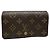 Louis Vuitton Flore braune Lederbörse