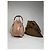Borsa a secchiello in pelle rosa Gucci Horsebit 1955 - vista 4
