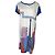 Jean Paul Gaultier Multicolor Baumwollkleid Mehrfarben