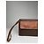 Céline Clutch in pelle marrone Celine Triomphe - vista 2