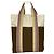 Borsa a mano in cotone beige Marni Moon