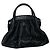 Borsa a mano in pelle nera Giorgio Armani Nero