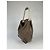 Borsa a mano in pelle marrone Loewe Flamenco - vista 5