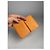 Borsa in pelle arancione Louis Vuitton - vista 4