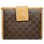 Céline Celine Triomphe Vintage Brown Leather Wallet