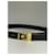 Céline Celine Triomphe schwarze Leder-Gürtel  - Ansicht 4