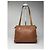 Borsa a mano in pelle marrone Loewe Puzzle - vista 5
