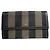 Clutch in pelle nera Fendi Baguette Nero