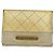 Burberry Ecru Lackledertasche Roh