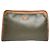 Bolso de mano de cuero gris Dior Saddle