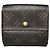 Portefeuille en cuir marron Joséphine Louis Vuitton