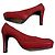 Fendi Absatz aus rotem Wildleder