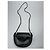 Borsa a mano in pelle verniciata nera Givenchy Infinity Nero - vista 3