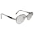 Lunettes de soleil en métal doré Yves Saint Laurent  - vue 1