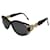 Óculos de sol de plástico preto Fendi  - vista 1