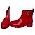 Botas de tobillo de plástico rojo Missoni Roja