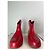 Botas de tobillo de plástico rojo Missoni Roja - vista 2