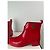 Botas de tobillo de plástico rojo Missoni Roja - vista 3