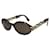 Occhiali da sole in metallo marroni Fendi Marrone  - vista 1