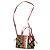 Borsa a mano in pelle marrone Sufflette Signature di Coach