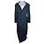 Abrigo trench de algodón negro Jean Paul Gaultier