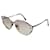 Lunettes de soleil en métal Yves Saint Laurent Rouge  - vue 1