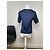 Dior Oblique Monogram Wolle Kurzarmpullover Marineblau - Ansicht 4