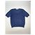 Dior Oblique Monogram Wolle Kurzarmpullover Marineblau - Ansicht 5
