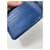 Borsa in pelle blu Prada - vista 5
