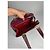 Céline Borsa Tab Celine in pelle verniciata bordeaux Bordò - vista 4