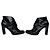 Jil Sander schwarze Lackleder Stiefeletten