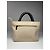 Borsa a mano in cotone beige Balenciaga City - vista 4