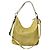 Borsa a mano Hobo in pelle verniciata gialla di Coach Hamilton Giallo
