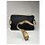 Borsa a mano in cotone nero Loewe Amazona - vista 4