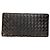 Cartera de cuero marrón Intrecciato de Bottega Veneta Castaño
