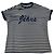 Top de poliéster azul Versace Jeans Couture