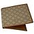 Céline Celine Triomphe Vintage Beige Leather Wallet