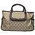Bolso de mano de cuero beige ROBERTA DI CAMERINO