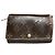 Billetera de cuero marrón Louis Vuitton Marie Castaño