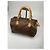 Borsa in pelle marrone Trussardi - vista 4
