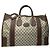 Gucci Ophidia graue Leder Reisetasche