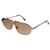 Yves Saint Laurent braune Metallsonnenbrille  - Ansicht 1